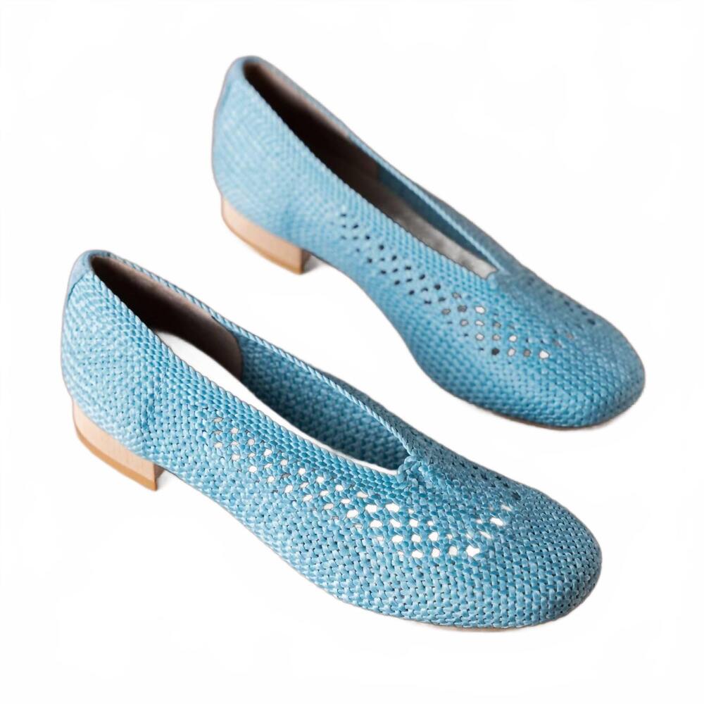 NEW ERIC MICHAEL women's olivia ballet flats in blue